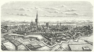 Straatsburg in de 17e eeuw door German School