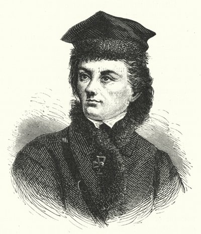 Tadeusz Kosciuszko, Pools-Litouwse generaal die een opstand leidde tegen Russische en Pruisische heerschappij (gravure) door German School