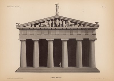 Tempel van Zeus, Olympia, Griekenland door German School