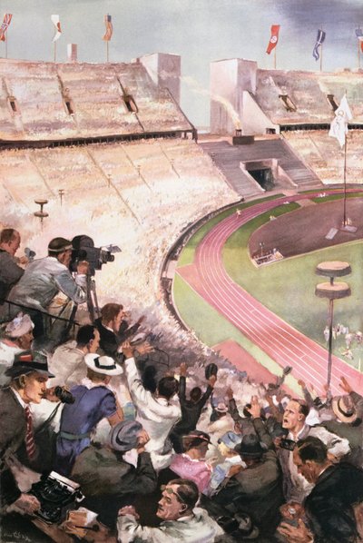 De Olympische Spelen van Berlijn, uit Berliner Illustrite Zeitung door German School
