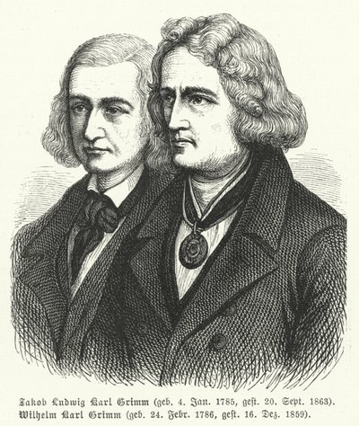 De gebroeders Grimm, Duitse auteurs en verzamelaars van folklore door German School