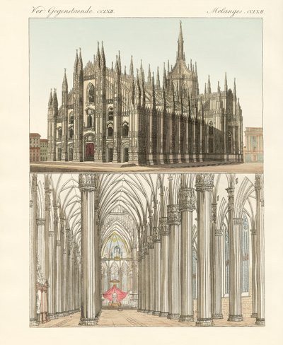 De kathedraal van Milaan door German School
