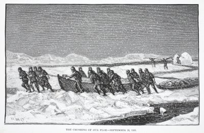 Het verpletteren van onze ijsschots, 26 september 1883, Londen 1886 door German School