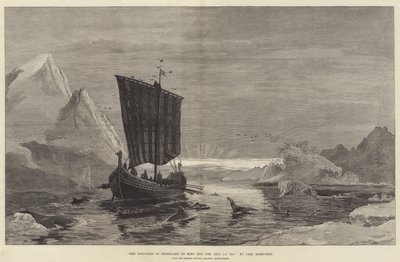 De ontdekking van Groenland door koning Erik de Rode, AD 983 door German School