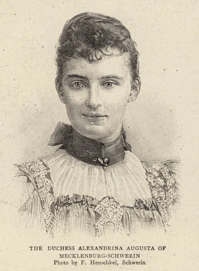 De Hertogin Alexandrina Augusta van Mecklenburg-Schwerin door German School