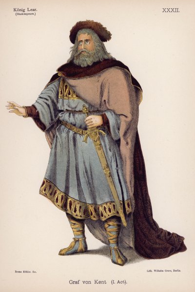 De Hertog van Kent, uit Shakespeares King Lear door German School