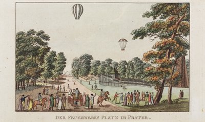 De Vuurwerkplaats, Prater, ca. 1802 door German School