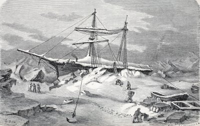 De Hansa in nood, Londen 1874 door German School