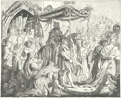 De Heilige Roomse Keizer Karel IV betreedt Lübeck door German School