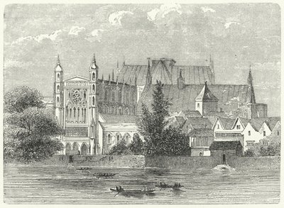 Het Parlement van Westminster in de tijd van Koning Karel I door German School