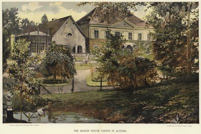 Het landhuis Varzin in de herfst door German School