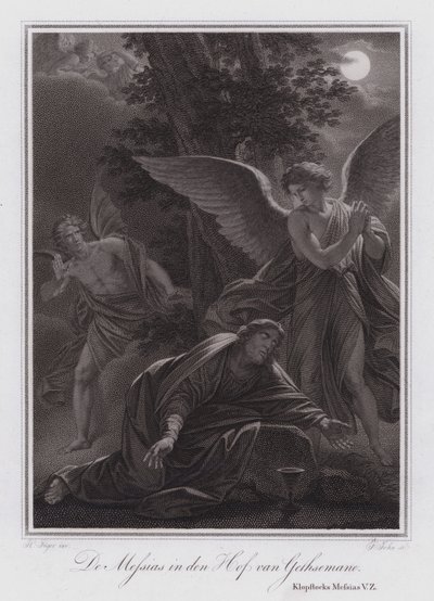 De Messias in de Tuin van Getsemane door German School