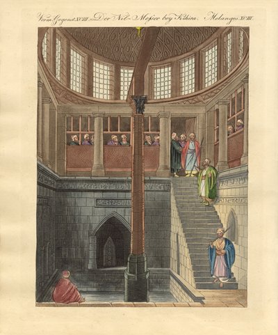 De Nilometer op het eiland Rawda bij Caïro door German School