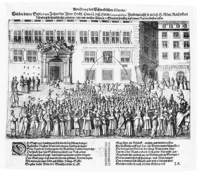 De vrede van Neurenberg, 25 september 1649 door German School