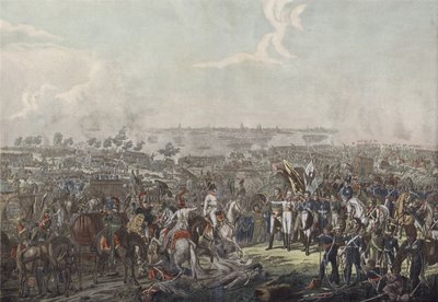 De Prins van Schwarzenberg brengt nieuws van de overwinning bij de Slag om Leipzig aan de geallieerde vorsten op de avond van 18 oktober 1813 door German School