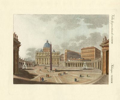 De Sint-Pietersbasiliek in Rome door German School
