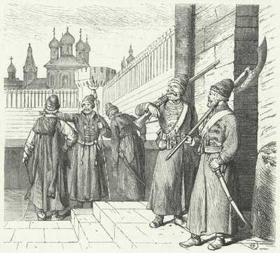 De Streltsy onder het bewind van Peter de Grote van Rusland door German School