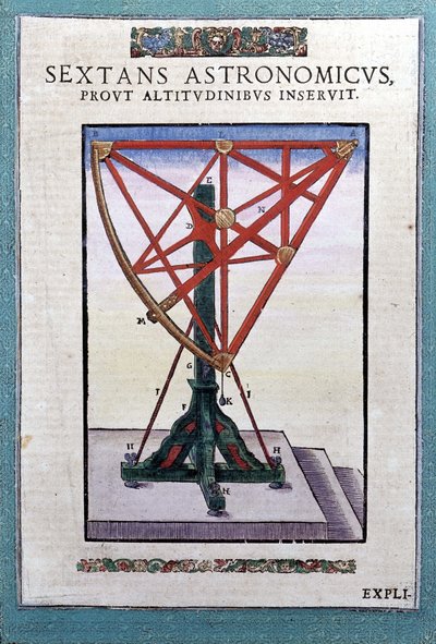 De astronomische sextant in 