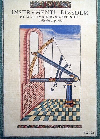 De astronomische sextant in 