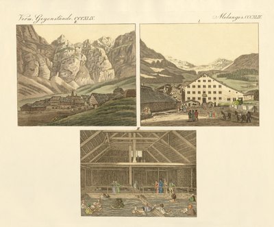 Het bad van Leuker in het kanton Wallis door German School