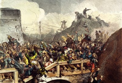 De verslagen Franse troepen in de slag bij Sedan, 1 september 1870 door German School