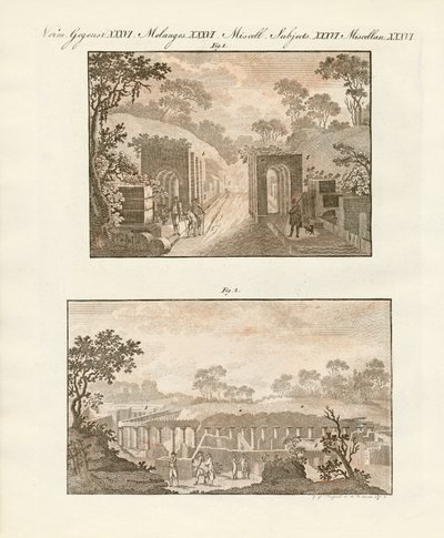De opgegraven stad Pompeii door German School