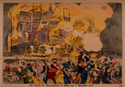 De grote brand in het Ringtheater op 8 december 1881, Wenen, 1881 door German School
