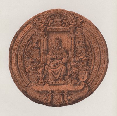Het grote zegel van de Heilige Roomse Keizer Maximiliaan II door German School