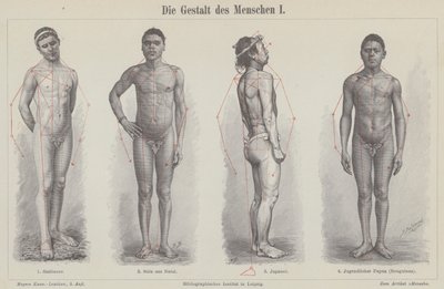 Het menselijk figuur door German School