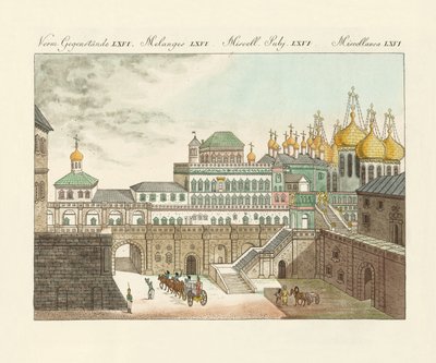 Het oude paleis van de tsaren in Moskou door German School