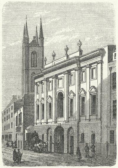 Het oorspronkelijke huis van de Bank of England, Walbrook, Londen door German School