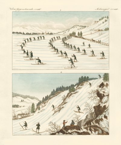 Het regiment van schaatsers in Noorwegen door German School