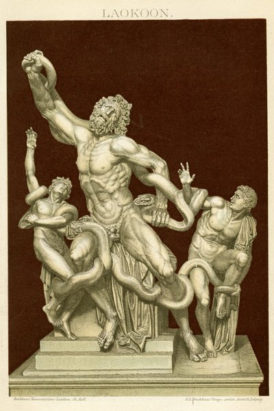 Het Standbeeld van Laocoön en Zijn Zonen c.1890 door German School