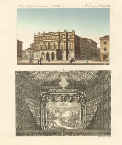 Het theater Della Scala in Milaan door German School