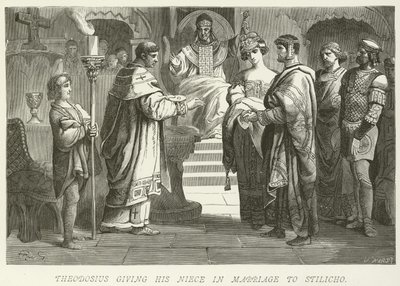 Theodosius geeft zijn nicht in huwelijk aan Stilicho door German School