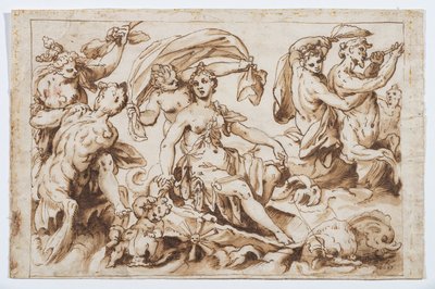 Triomf van Galatea, ca. 1617 door German School
