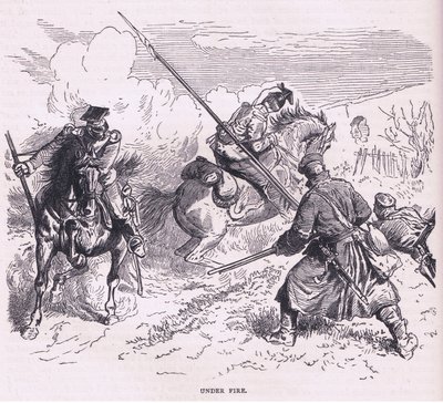 Onder vuur, Cassells Geschiedenis van de oorlog tussen Frankrijk en Duitsland uitgegeven door Cassell and Company Limited, c.1890 (litho) door German School