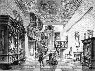 Vestibule in een Burgerhuis door German School