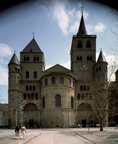 Uitzicht op de kathedraal van Trier door German School