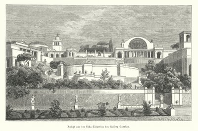 Villa van de Romeinse keizer Hadrianus in Tivoli, Italië door German School