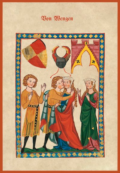 Von Wengen, kopie van f.300r uit de Codex Manesse door German School