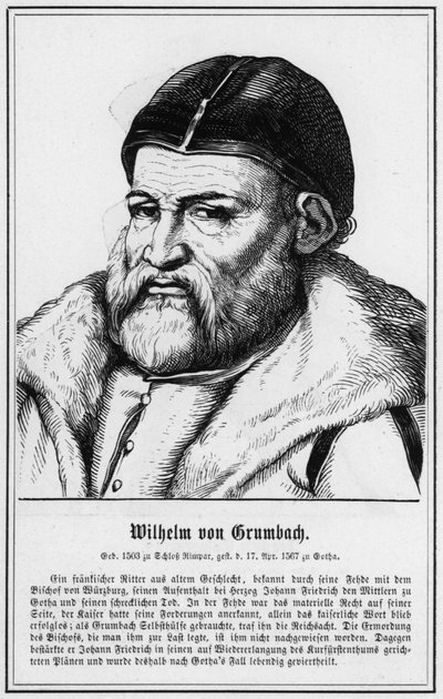 Wilhelm von Grumbach door German School