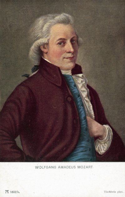 Wolfgang Amadeus Mozart door German School