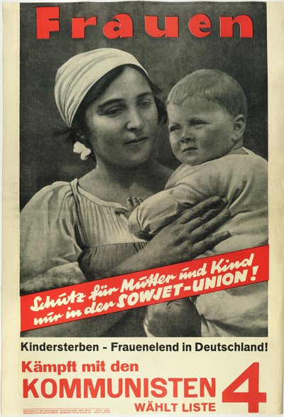 Vrouwen! Vecht met de communisten, stem lijst 4 door German School