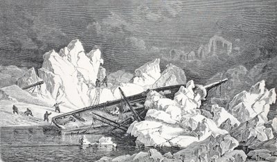 Wrak van de Hansa, Londen 1874 door German School