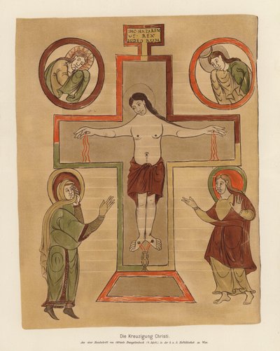 De Kruisiging van Jezus Christus door German School