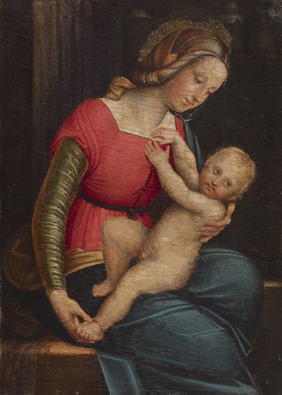 Madonna en Kind, ca. 1530-50 door Gerolamo Giovenone