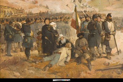 Slag bij de Chernaya door Gerolamo Induno
