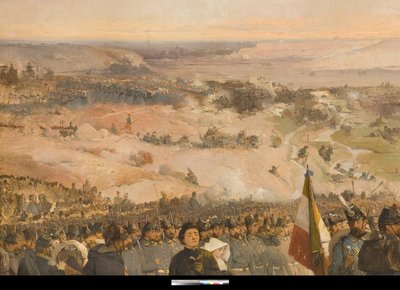 Slag bij de Chernaya door Gerolamo Induno