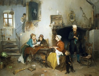 Brief uit het kamp door Gerolamo Induno
